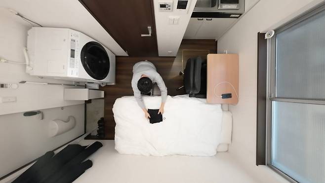 일본 도쿄의 마이크로 아파트