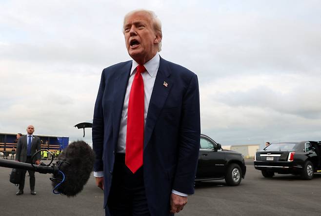 도널드 트럼프 대통령 [연합]