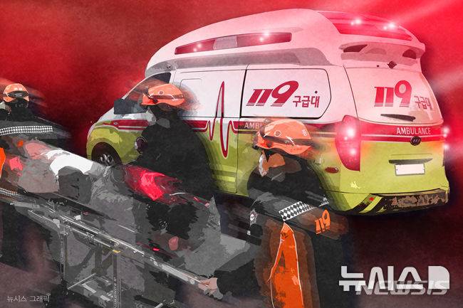 [서산=뉴시스] 119구급차 출동 그림. (사진=뉴시스 DB). photo@newsis.com