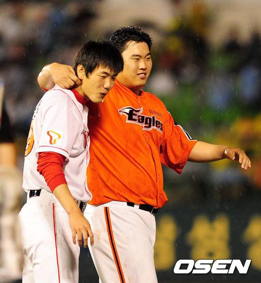 [OSEN=손용호 기자] 2010년 올스타전에서 한화 류현진(오른쪽)과 SK 김광현. 2010.07.24 / spjj@osen.co.kr