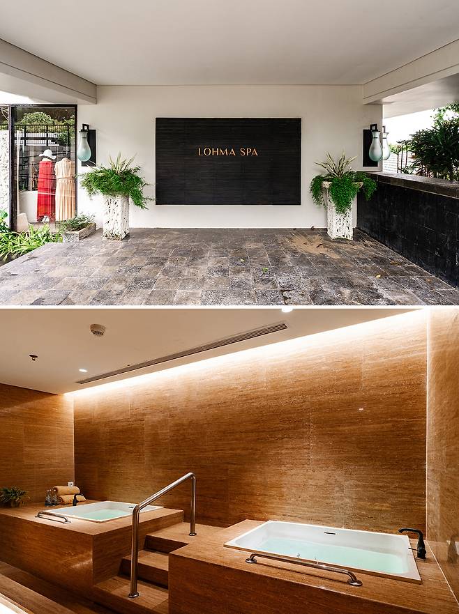 로흐마 스파 입구와 사우나 시설. 사진제공|윤더로드