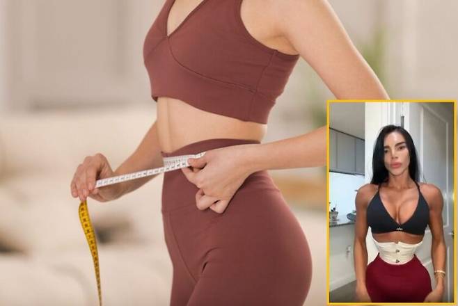 전문가들은 장기간 꽉 끼는 보정속옷 착용 시 건강을 해칠 위험이 높다고 경고한다. [배경사진=게티이미지뱅크/오른쪽 하단 사진=SNS]