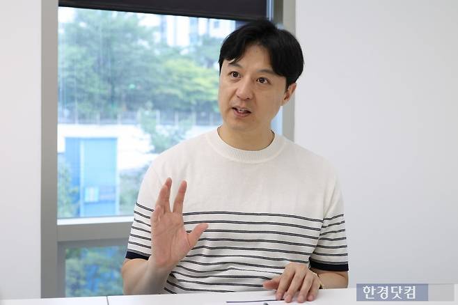 송승현 도시와경제 대표가 오피스텔 시장에 대해 설명하고 있다. 사진=유채영 기자