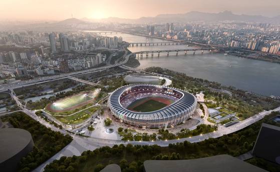 A computer-generated image of renovated Jamsil Olympic Stadium [SEOUL METROPOLITAN GOVERNMENT]