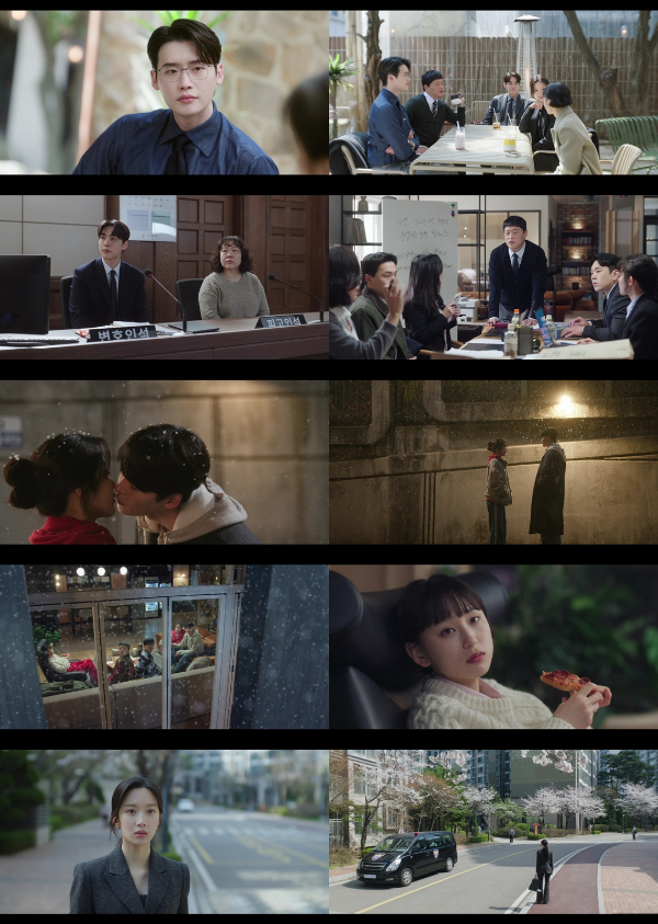 지난 26일 방송된 tvN 토일드라마 ‘서초동’ 7회에서는 안주형(이종석 분)과 강희지(문가영 분)가 오해를 극복하고 서로의 마음을 확인하며 흰 눈 아래 낭만적인 입맞춤으로 달콤한 추억을 쌓았다.