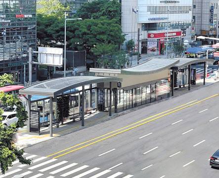 서울시의 한 버스 정류소. 기사 내용과 무관. [서울시 제공]