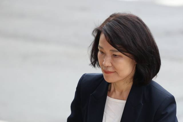 이진숙 방송통신위원장이 15일 경기 과천시 방통위로 출근하고 있다. 연합뉴스