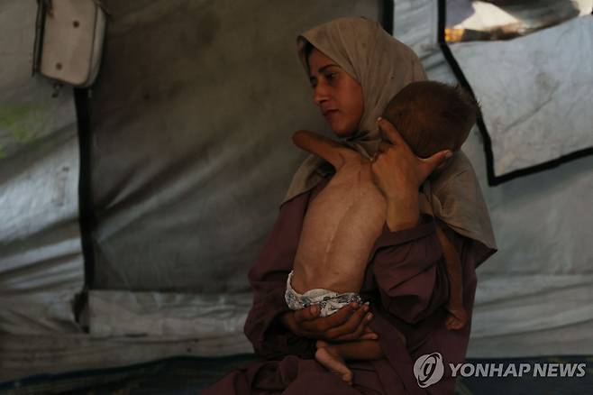 가자지구에 닥친 굶주림 [AFP 연합뉴스. 재판매 및 DB 금지]