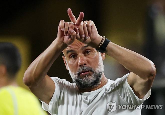 페프 과르디올라 맨체스터 시티 감독. [로이터=연합뉴스 자료사진]