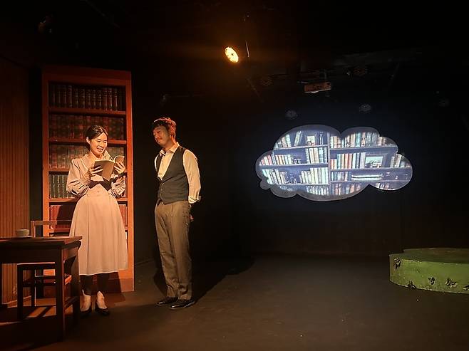 지난 25일 한울림소극장에서 진행된 '거기, 푸른 담쟁이 동산' 드레스 리허설 현장. <사진=정수민기자>