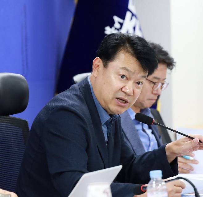 복기왕 더불어민주당 전세사기특별위원회 위원장이 28일 국회에서 열린 특위 4차 회의에서 모두발언을 하고 있다. (사진=복기왕 의원실)