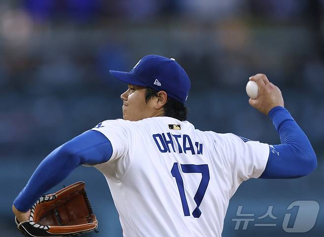 투구하는 오타니 쇼헤이. ⓒ AFP=뉴스1