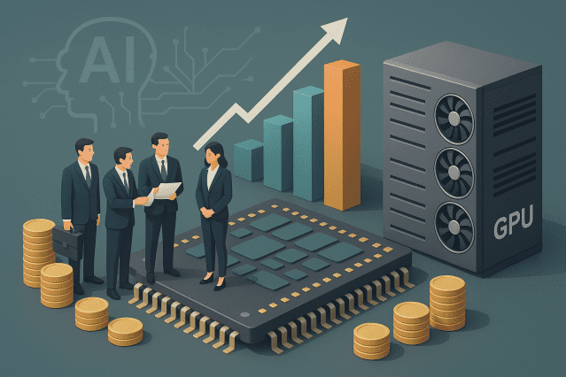 클라우드 기업 4개사가 정부 GPU 확보 사업을 두고 경쟁하고 있다. (사진=챗GPT 제작)