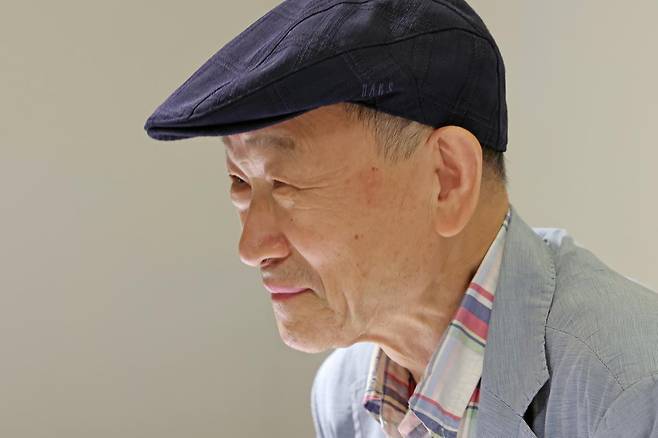윤범모 광주비엔날레 신임 대표이사가 28일 서울 중구 달개비에서 취임 기자간담회를 하고 있다. 2025.07.28.[서울=뉴시스]