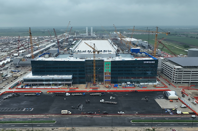 Samsung Electronics' chip production facility in construction in Taylor, Texas (Samsung Electronics)