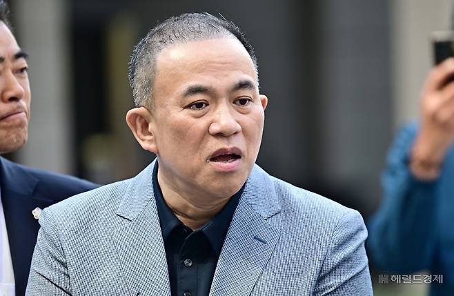 ‘공천개입 의혹’ 핵심 인물인 명태균 씨. 이상섭 기자