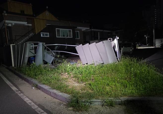 사고 현장. TV조선 보도화면 캡처