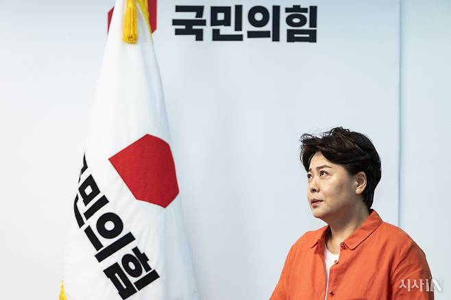 7월16일 국민의힘 중앙당사에서 윤희숙 혁신위원장이 기자간담회를 열었다. ⓒ시사IN 박미소