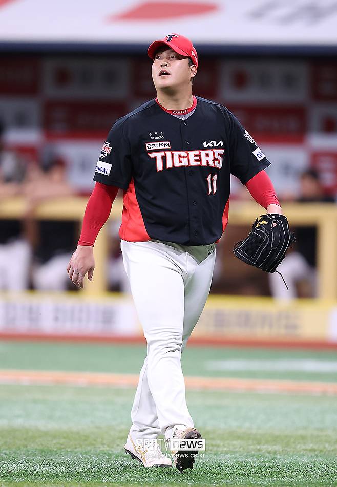 ▲ 중요한 상황에서 버티지 못하며 아쉬움을 남긴 조상우 ⓒ곽혜미 기자