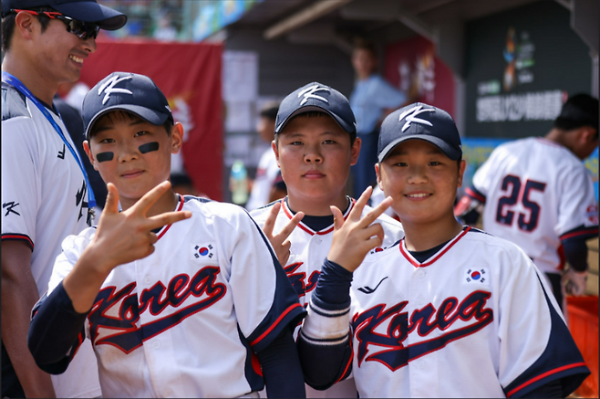 ▲ 공수주 모두에서 짜임새 있는 경기력을 선보이고 있는 한국 대표팀 ⓒWBSC