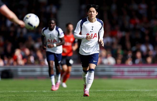 토트넘 훈련 중인 양민혁. /사진=토트넘 SNS 캡처