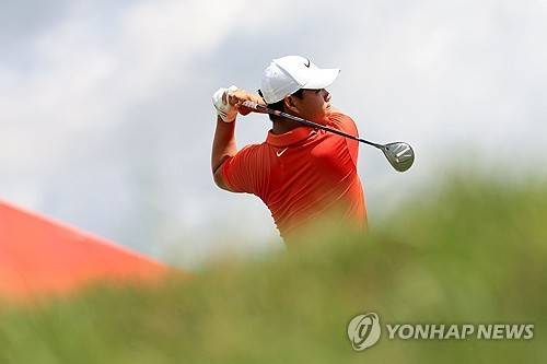 김주형의 스윙. [AFP/게티이미지=연합뉴스]
