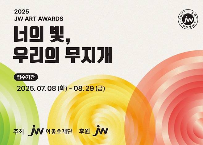 JW이종호재단, '2025 JW아트어워즈' 장애 미술인 공모전  [JW중외제약 제공. 재판매 및 DB 금지]