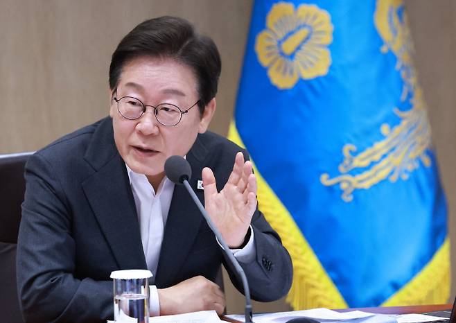 이재명 대통령 국무회의 발언이재명 대통령이 29일 서울 용산 대통령실 청사에서 열린 국무회의에서 발언하고 있다. /연합뉴스