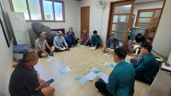 산불피해지역 폭염 대응 및 복구 현장 설명회를 가졌다.