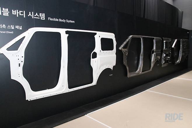 PV5에 적용되는 다양한 형태의 바디 시스템들