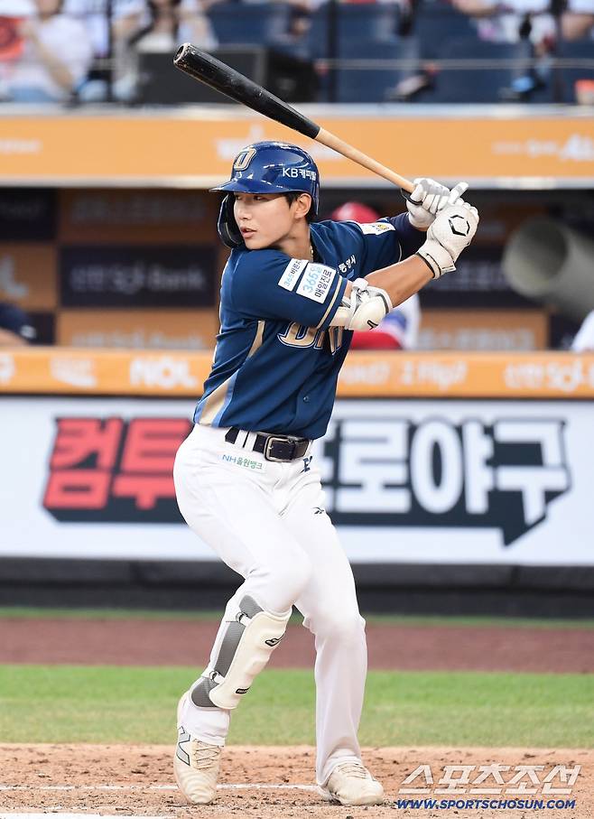 11일 대전 한화생명볼파크에서 열린 2025 KBO 퓨처스리그 올스타전, 타격하고 있는 NC 정현창. 대전=송정헌 기자songs@sportschosun.com/2025.07.11/