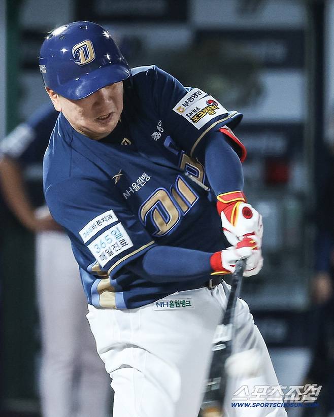 NC 다이노스 이우성이 29일 롯데 자이언츠전서 타격하고 있다. 사진제공=NC 다이노스