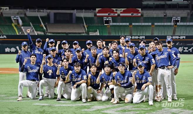 2024년 일본프로야구 소프트뱅크 호크스와 교류전에 참가한 NC 퓨처스팀.NC다이노스 제공