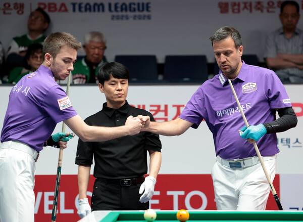 하이원리조트의 튀르키예 듀오 하샤시(왼쪽)와 체네트. PBA 제공