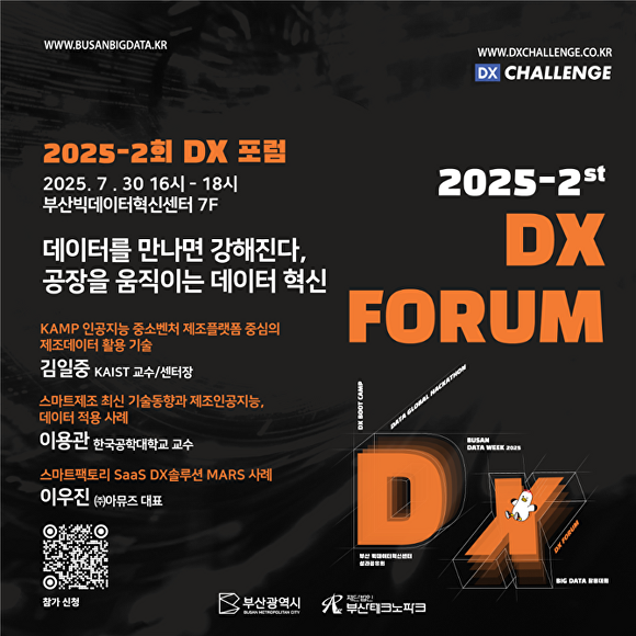 ‘2025-2회 디지털전환(DX) 포럼’ 포스터. [사진=부산광역시]