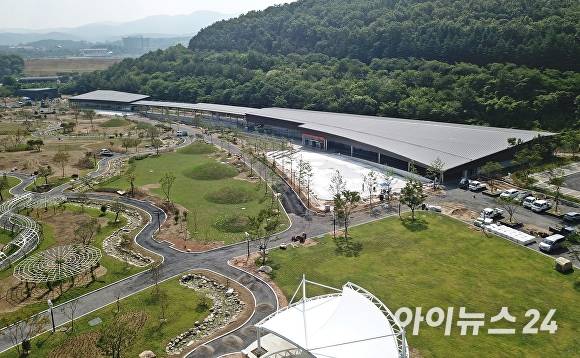 보문관광단지 일원에 조성 중인 '경주 라원' 전경. [사진=경주시청]