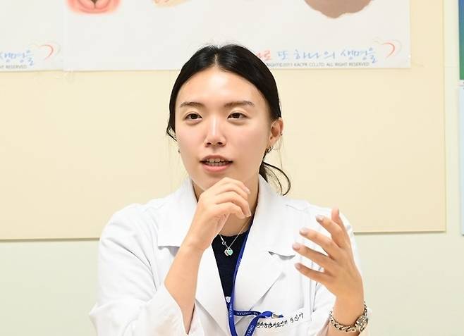 한양대병원 생명사랑위기대응센터 소속 정선아 사회복지사. [사진 = 한양대병원]