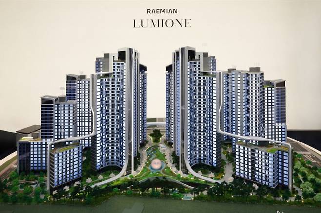 삼성물산 개포우성7차 홍보관 모형