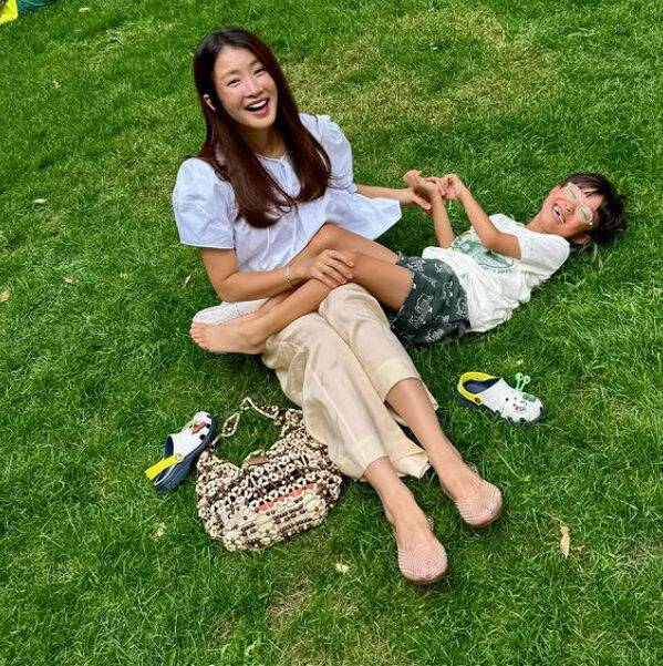 이시영, 아들 정윤 군./소셜미디어