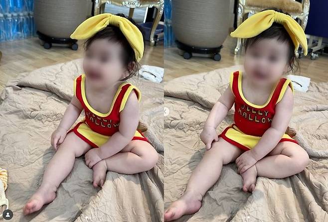 [서울=뉴시스] 개그맨 박수홍 아내 김다예가 딸 재이 양의 근황을 밝혔다. (사진=김다예 인스타그램 캡처) 2025.07.29. photo@newsis.com *재판매 및 DB 금지