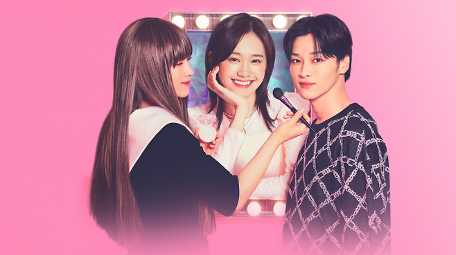 일본 TBS방송 드라마 ‘신데렐라 클로젯’ 공식 포스터. 사진 가장 오른쪽이 마츠모토 레오의 여장 전 모습이다. 신데렐라 클로젯’ 엑스(X) 캡처