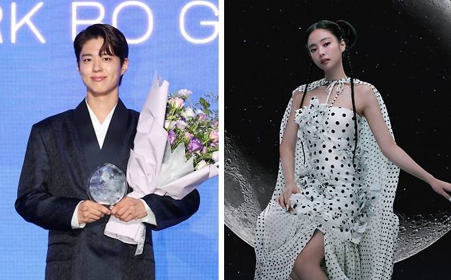 한국관광명예홍보대사에 임명된 박보검(왼쪽)과 서울관광명예홍보대사엔 임명된 제니(오른쪽). 한국관광공사·서울관광재단 제공.