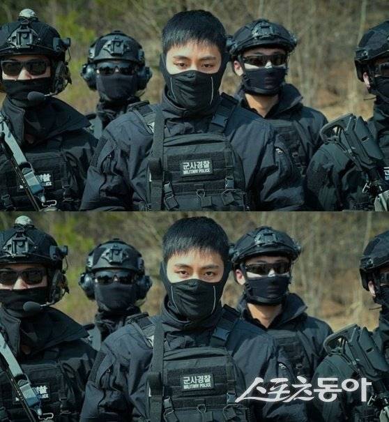 군 시절의 뷔
