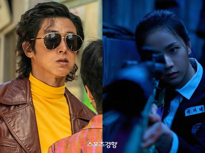 ‘파인’에 출연한 배우 정윤호(왼쪽)과 ‘전독시’에 출연한 지수. 경향신문 자료사진