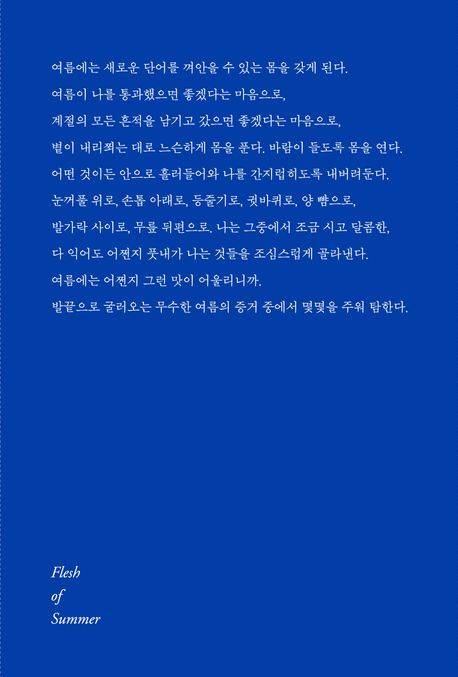 <여름의 피부> 표지.
