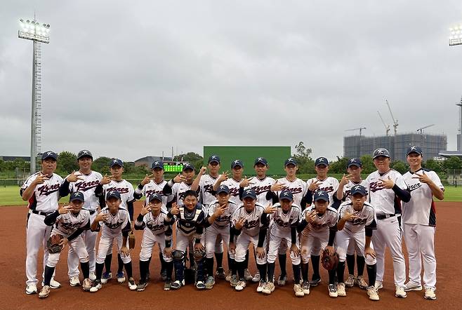 U-12 야구 대표팀. (대한야구소프트볼연맹 제공)