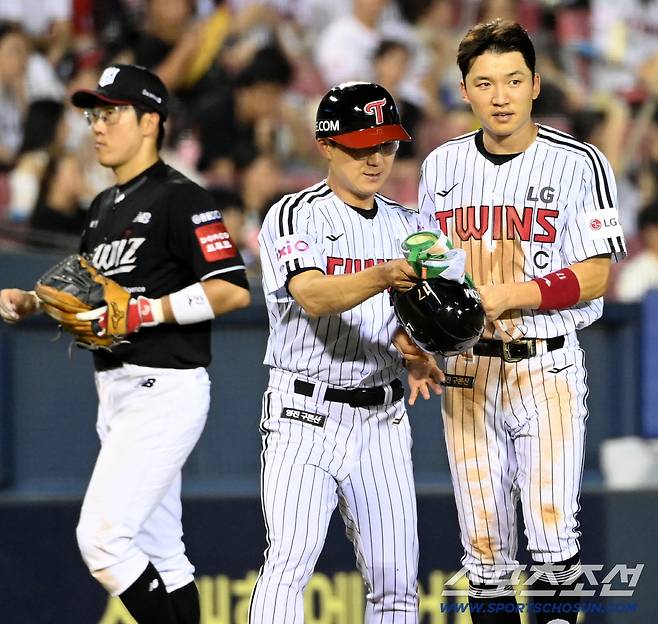 6회 최동환을 상대로 2루타를 쳐낸 박해민