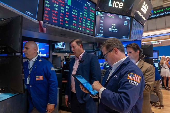 뉴욕증권거래소의 모습. /AFP 연합뉴스