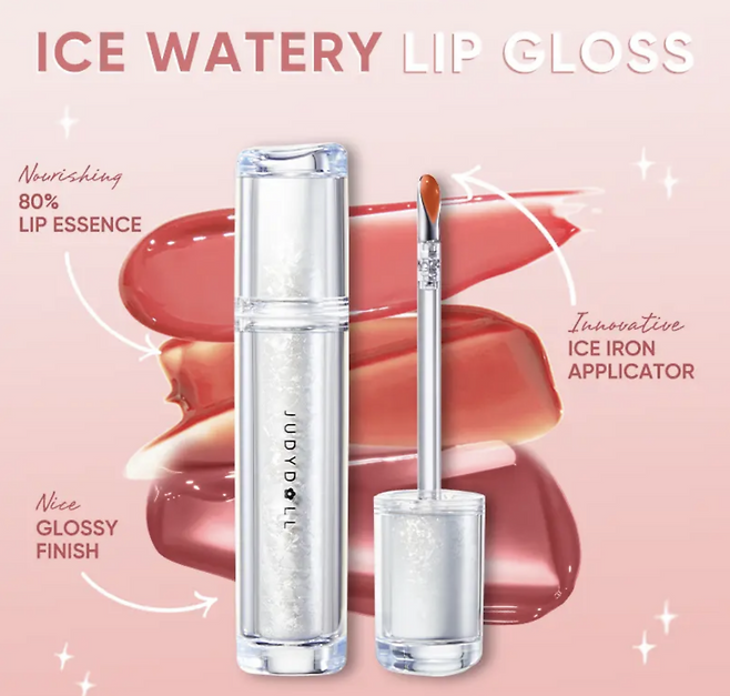 기사에서 언급한 주디돌의 시그니처 아이템 ‘하이라이터 & 컨투어 팔레트’와 ‘립 글로스’, ‘아이라이너’.