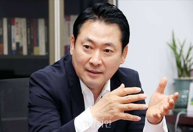 국민의힘 당대표 출마를 선언한 장동혁 국민의힘 의원이 지난 29일 의원회관에서 데일리안과 인터뷰를 하고 있다. ⓒ데일리안 홍금표 기자